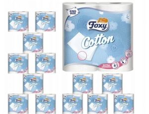 Foxy Cotton 48 Rollen Toilettenpapier Klopapier WC-Papier 5 lagig 120 Blatt!!!